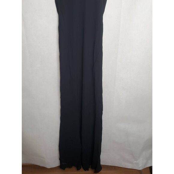 Rumored Vintage Slip Maxi Dress in Black 90s Y2K Minimal Classic Witchy Grunge - Picture 7 of 8